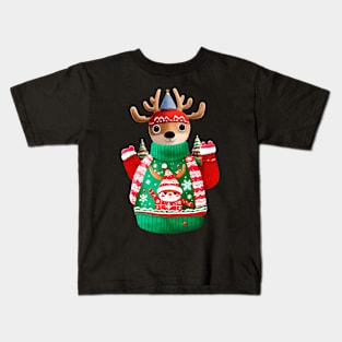 Christmas Kids Ugly as Sweater Girls Kids T-Shirt